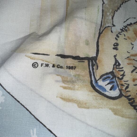 Rare Vintage Cannon Royal Family Beatrix Potter Peter Rabbit 3pc Twin Sheet Set - Picture 2 of 8